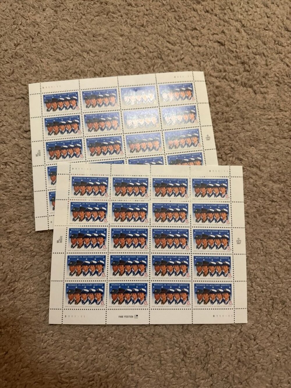 40 women in military service stamps